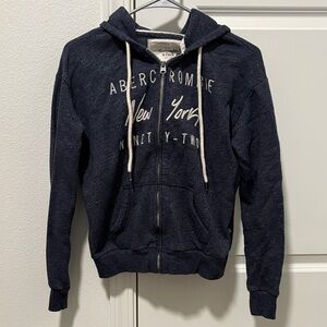 Abercrombie & Fitch Dark Blue Hoodie Jacket